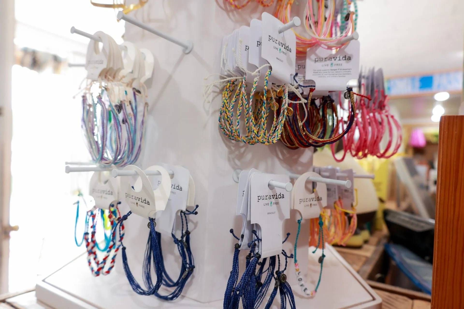 jewelry on a retail stand