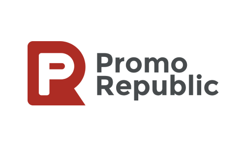 PromoRepublic logo - white label tools for agencies