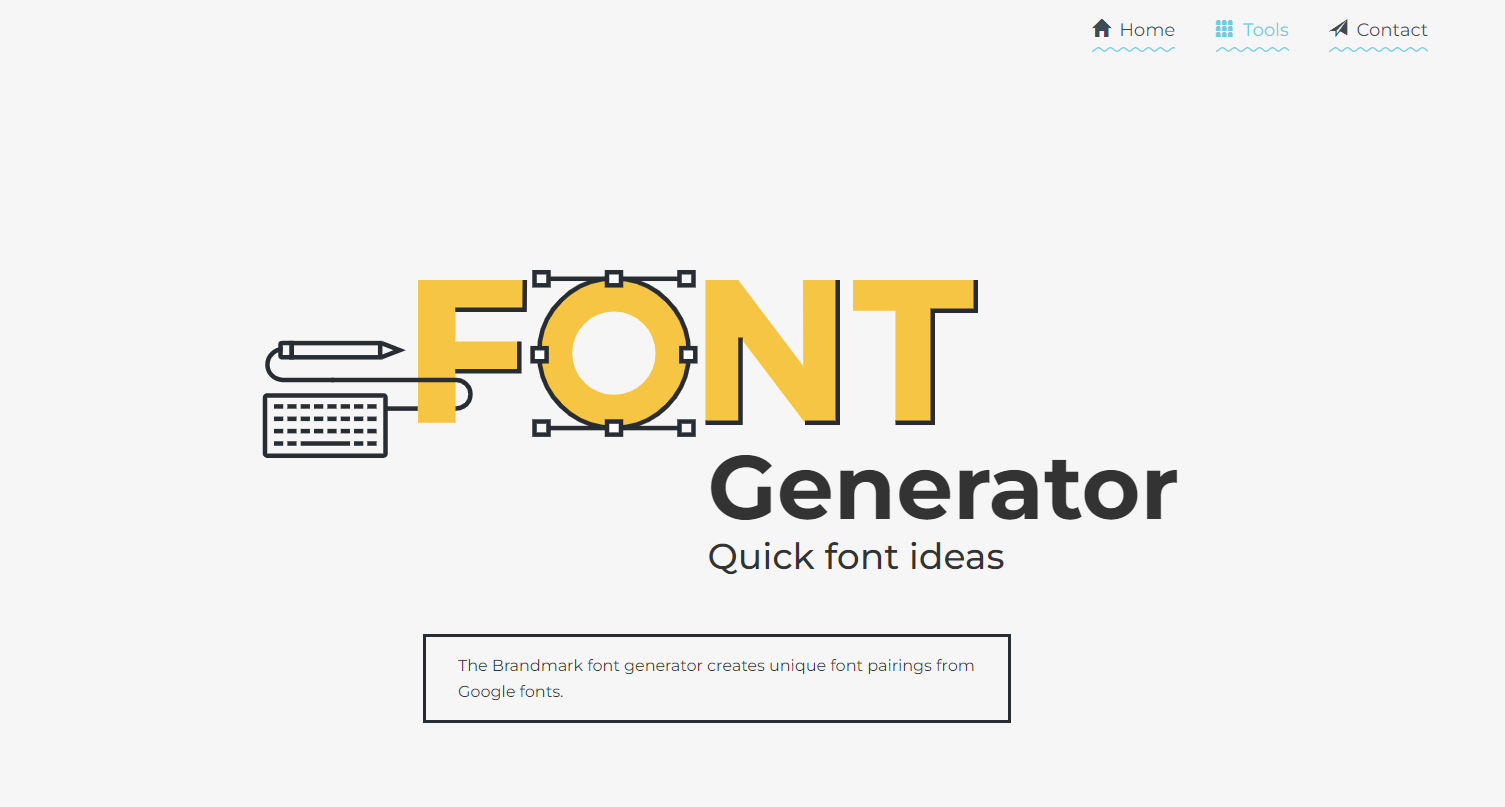 Brandmark font generator tool