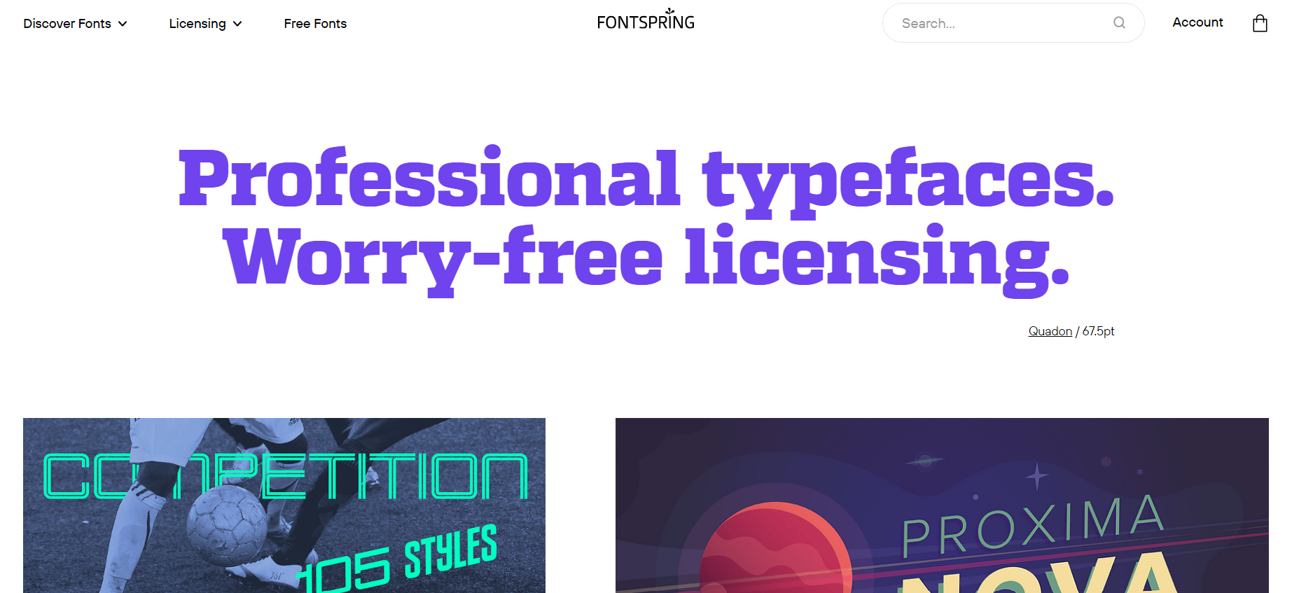 FontSpring font generator tool