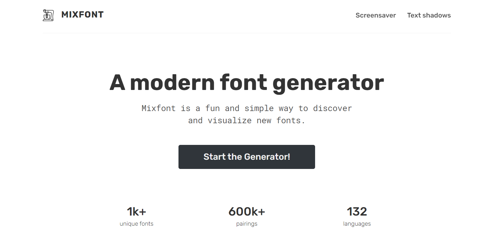 Mixfont font generator tool