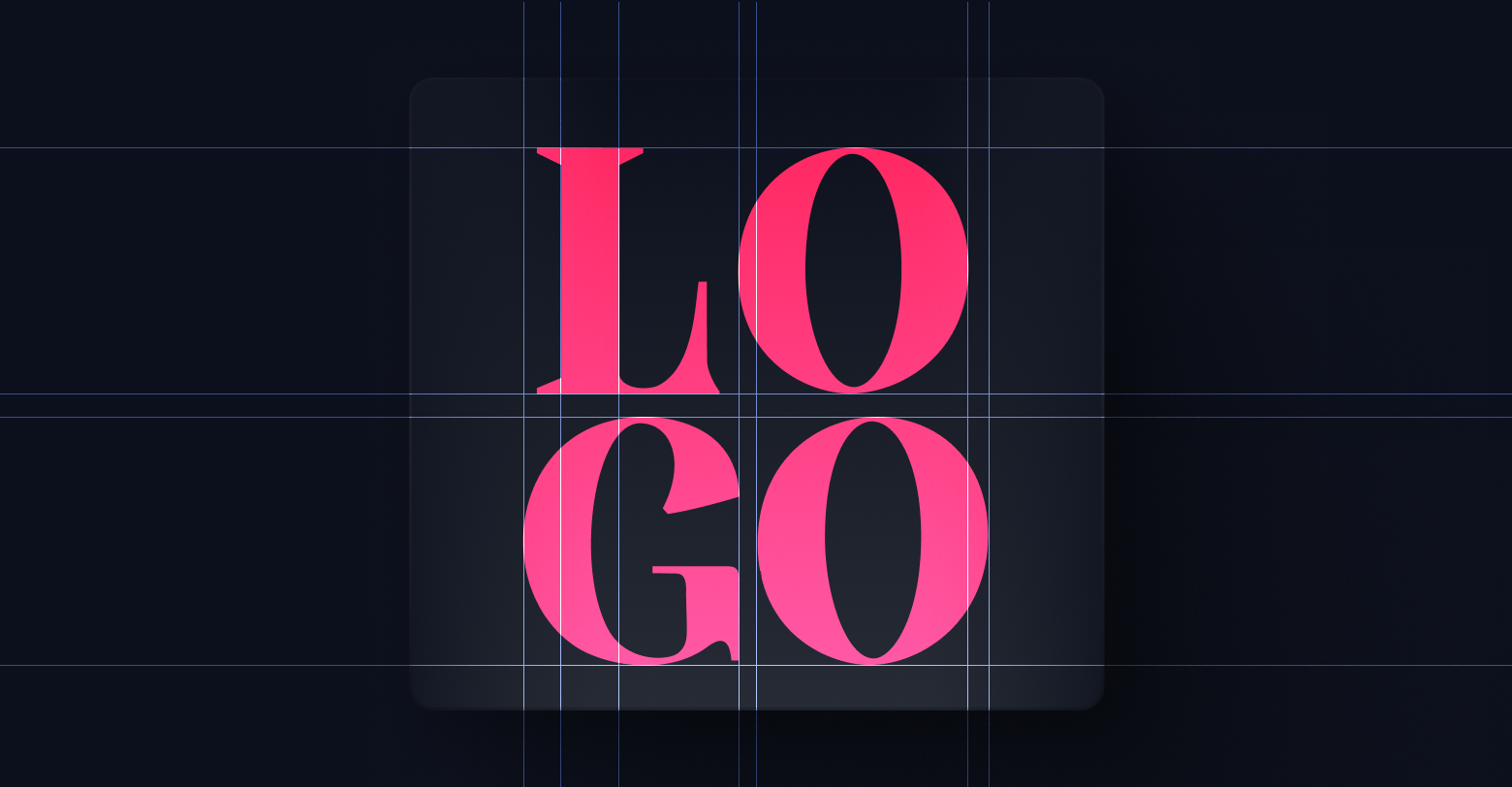 The word logo is written in pink on a black grid