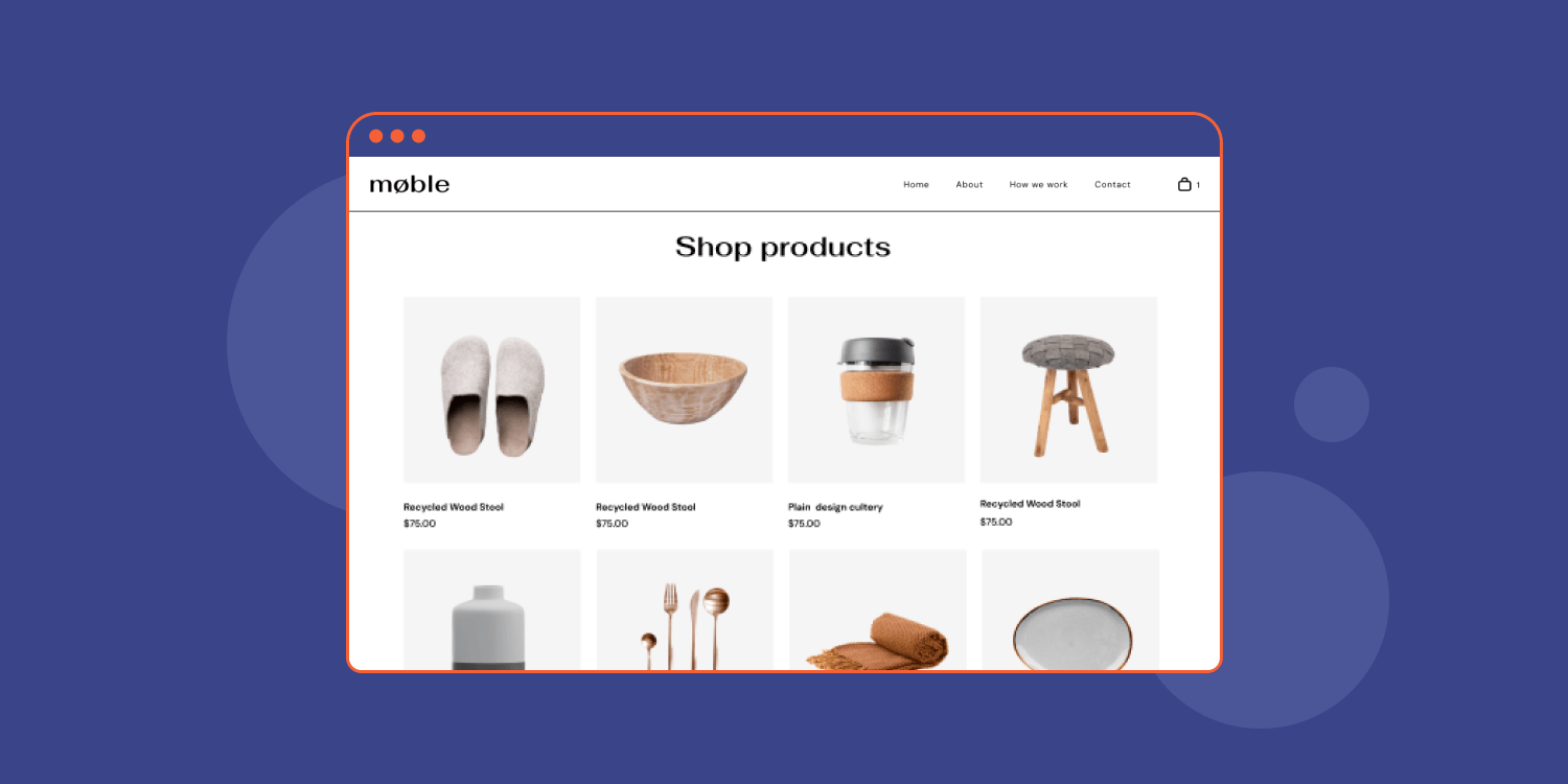 A website displays a product details page with optimized images