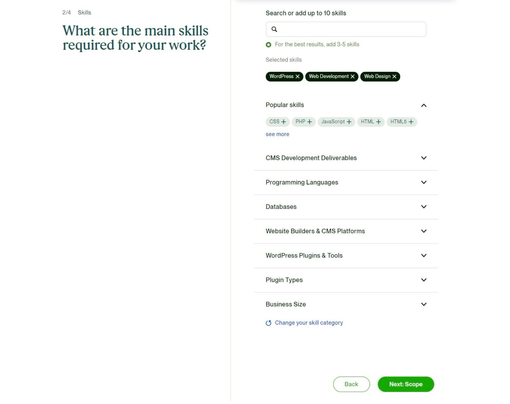 A screenshot of Upwork's website