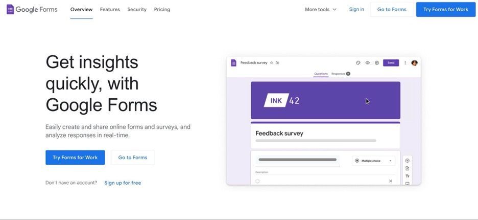 Google Forms screenshot