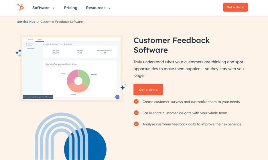 HubSpot Survey Tools screenshot