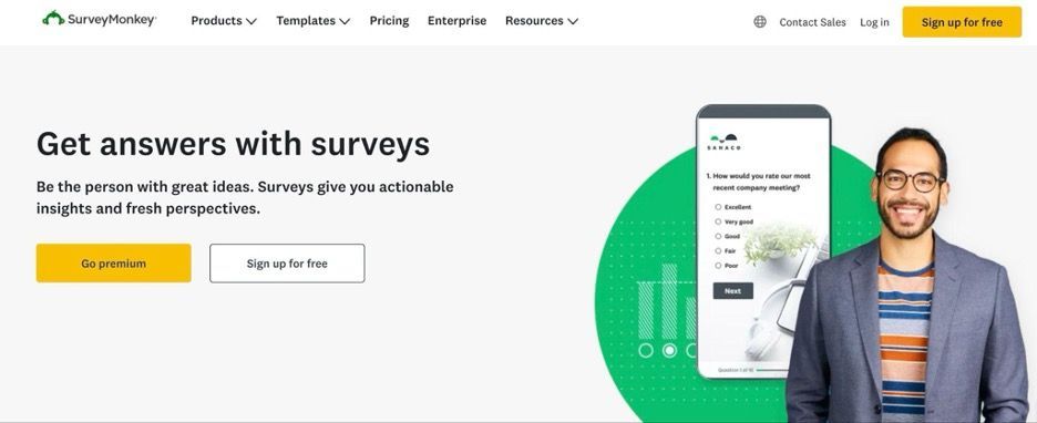 SurveyMonkey screenshot