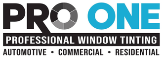 A logo for Pro One Window Tinting