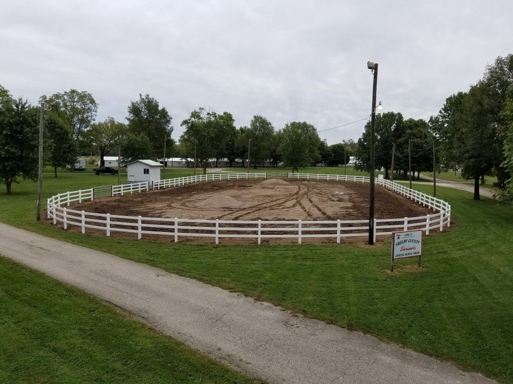 Serene Horse Pasture With Wooden Fence And Dusty Road - Columbus, IN - Indiana Agricultural Fencing