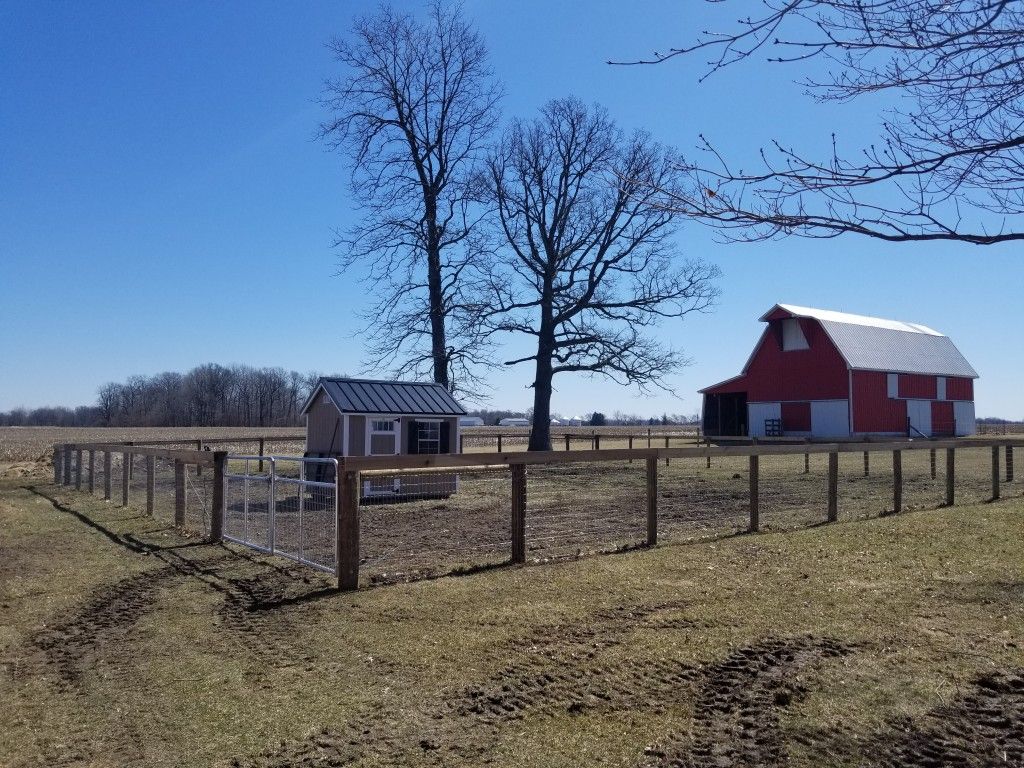 Picturesque Scene Of A Red Barn And A Fence - Columbus, IN - Indiana Agricultural Fencing