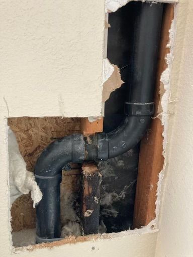 Kitchen Drain Repair in the Wall - Antioch, CA - T & C Plumbing