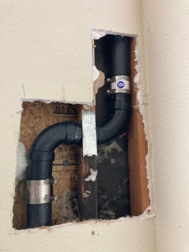 Kitchen Drain Repair in the Wall - Antioch, CA - T & C Plumbing