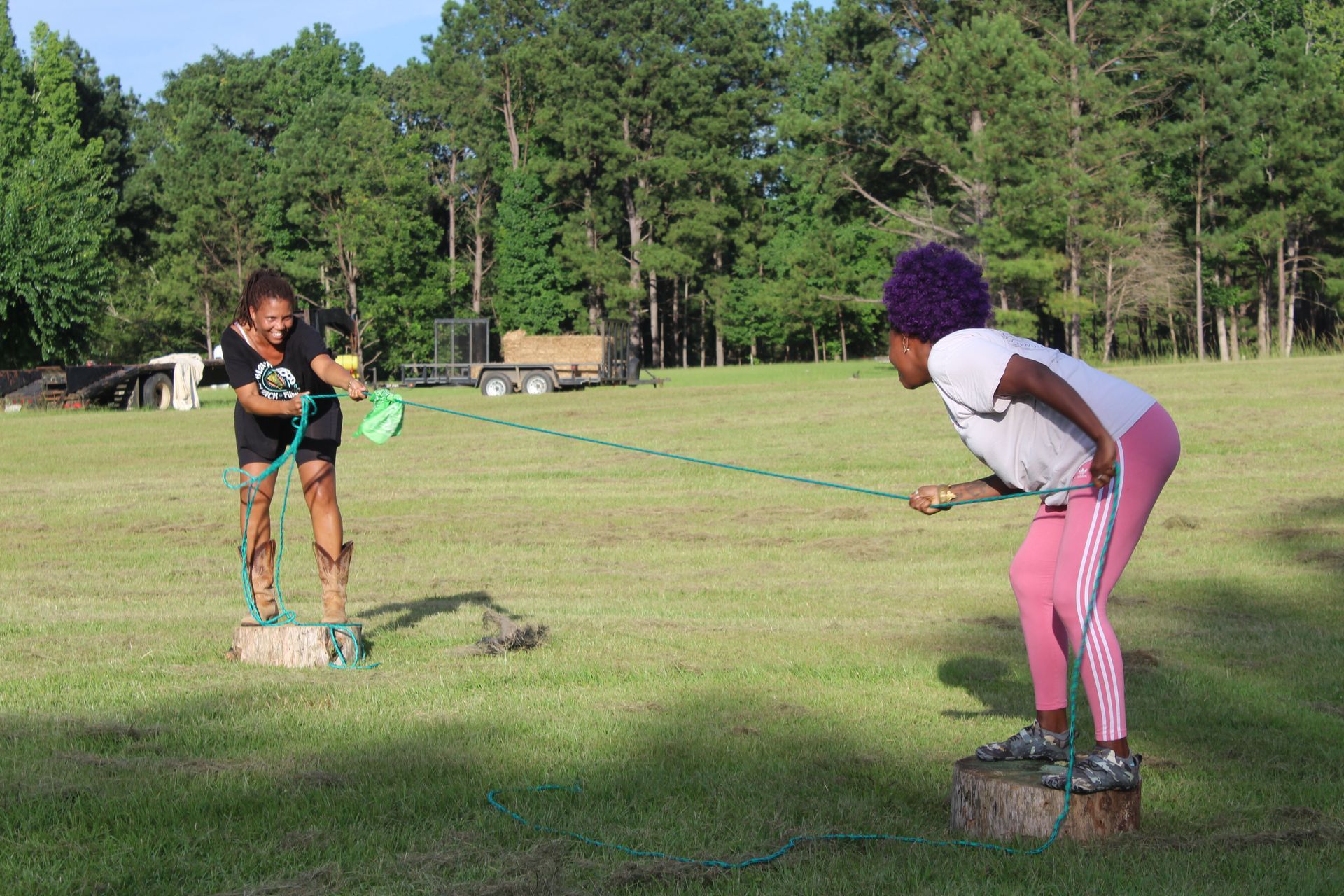 A time to recreate is written on a poster