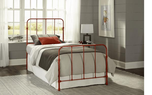 Youth Bed With Red Frame— Thousand Oaks, CA — Conejo Valley Mattress