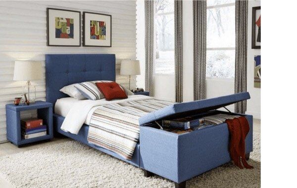 Blue Storage Bed — Thousand Oaks, CA — Conejo Valley Mattress