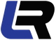 Blue and black stylized LR logo on a white background