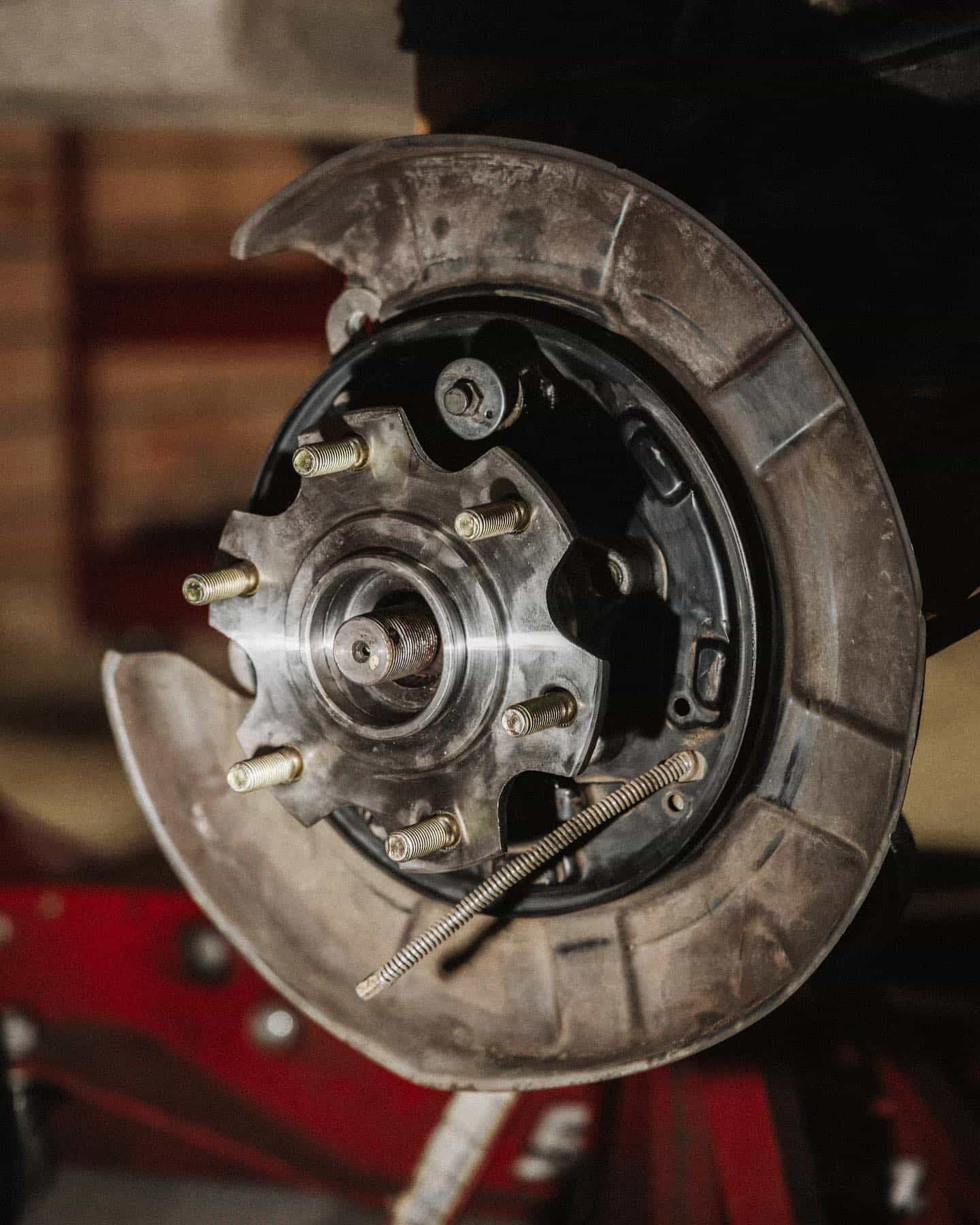 A Close Up of a Brake Disc on a Car — Nationwide Auto Service Centre in West Gosford, NSW