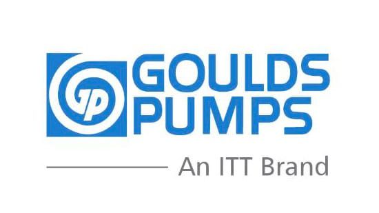 The logo for goulds pumps is an itt brand.