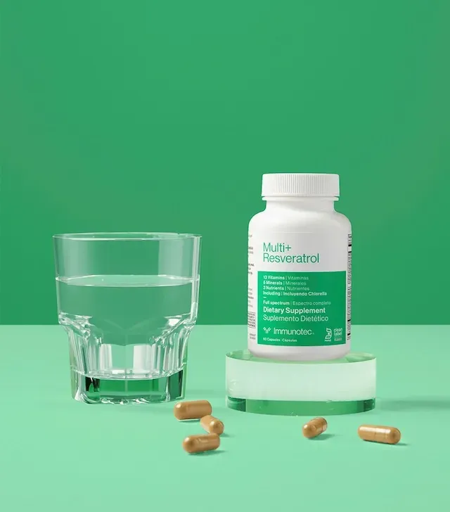 Una botella de suplemento 