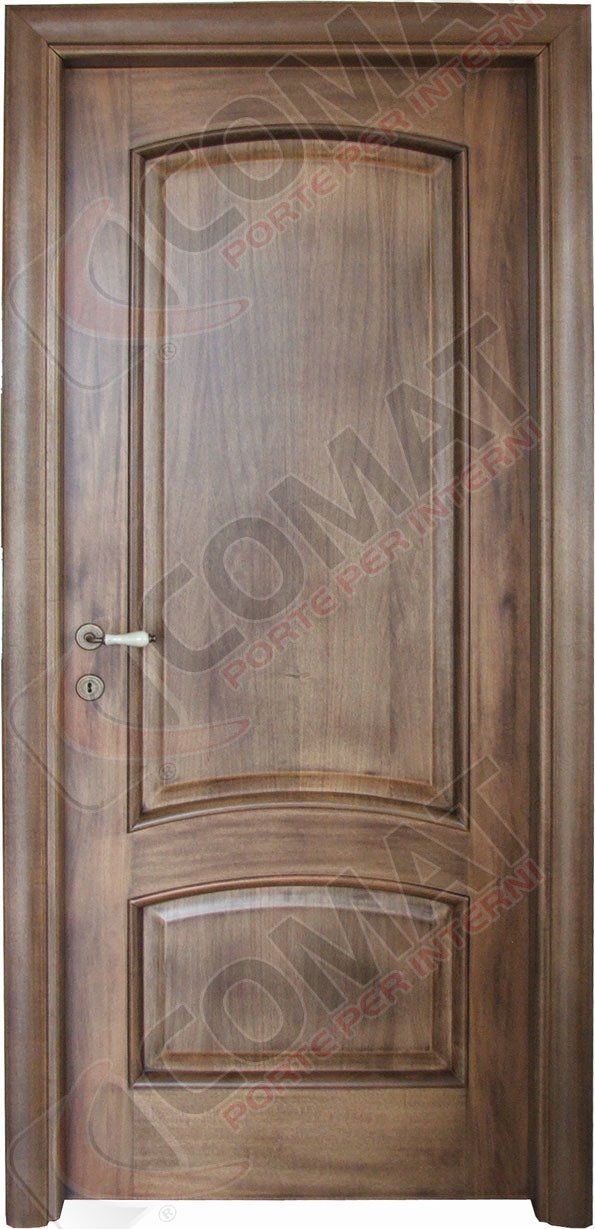 porta in legno impiallacciata noce