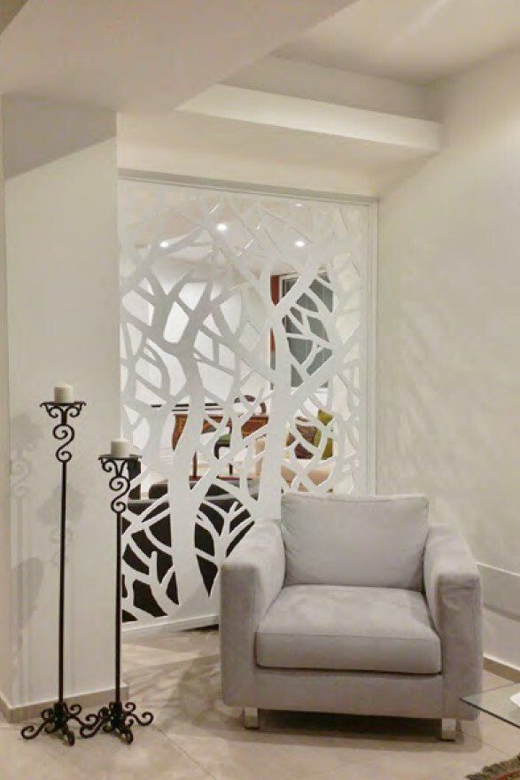 porta traforata bianca