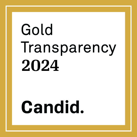 A logo for gold transparency 2024 by candid.