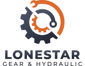 The logo for Lonestar Gear & Hydraulic, LLC with a wrench in it.