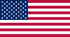 American flag with 50 white stars on a blue field and 13 alternating red and white stripes.