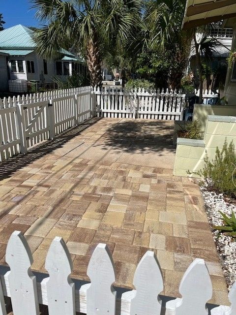 After Cleaning the Yard - Palm Coast, FL - Stressless Pressure Washing and Paver Sealing