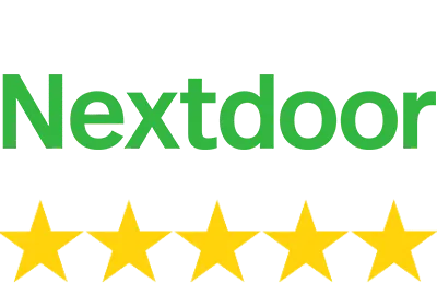 the nextdoor logo has five stars on it .