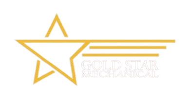 Gold star logo with gold star, horizontal lines, and "GOLD STAR MECHANICAL" text.