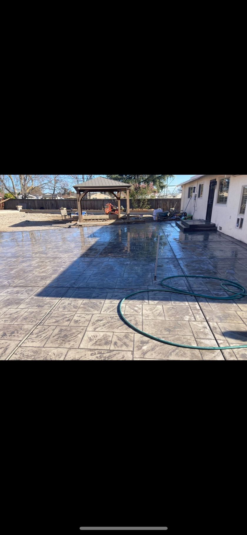 Finished concrete