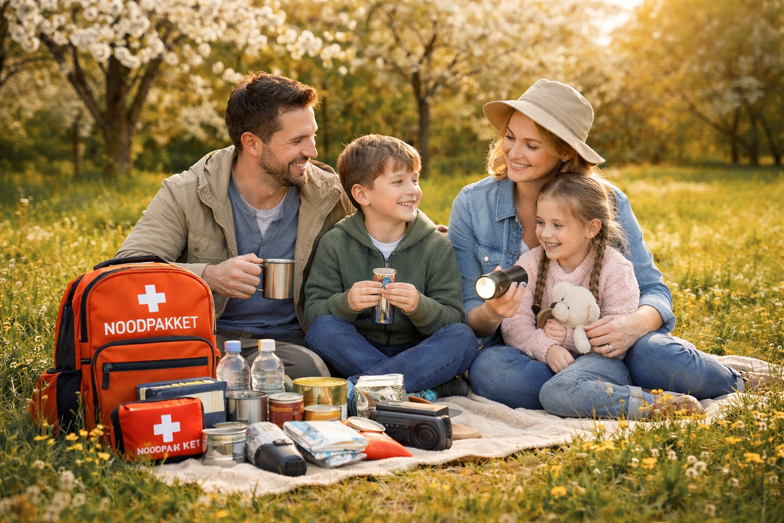 picknick gezin zomer