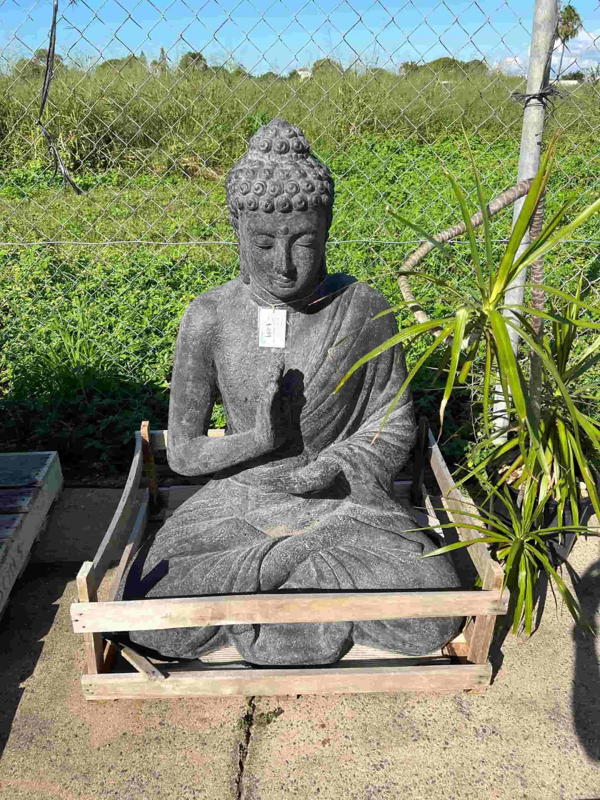 Small Silver sitting buddha