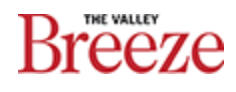 The valley breeze logo on a white background