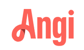 The word angi is written in red on a white background.