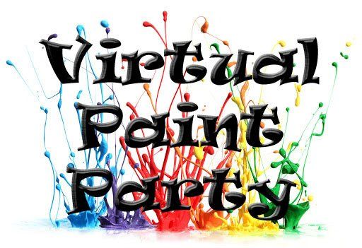 Virtual Paint Party With Paint Splatter — Los Angeles, CA — Paint Hive Studio