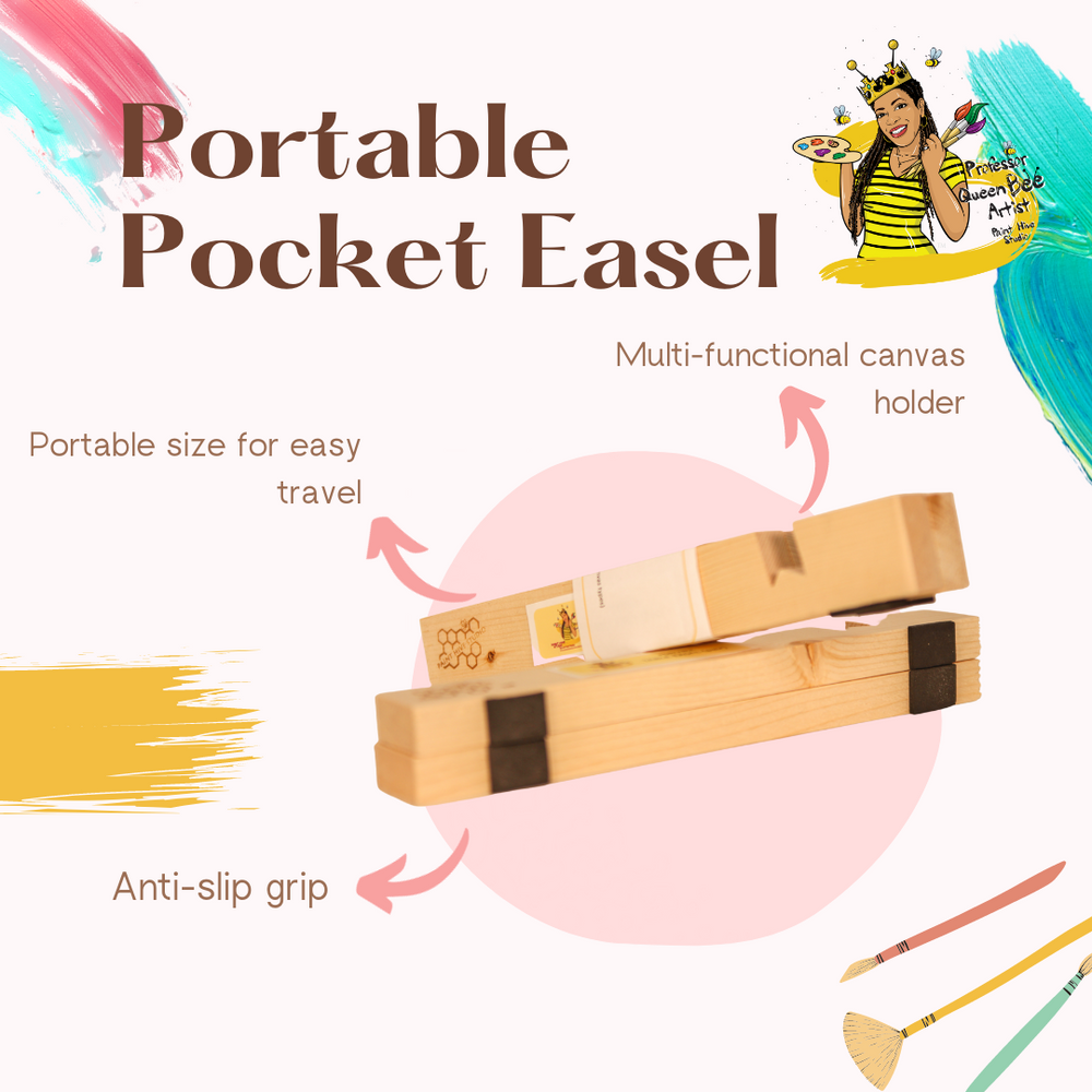 Portable Pocket Easel Banner — Los Angeles, CA — Paint Hive Studio
