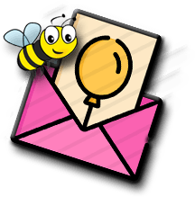 Bee With Pink Envelop — Los Angeles, CA — Paint Hive Studio