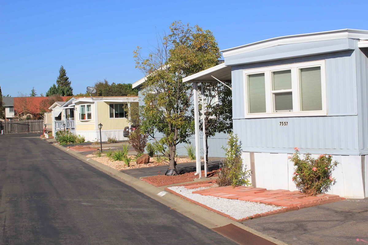 Olympia Commons exterior mobile homes