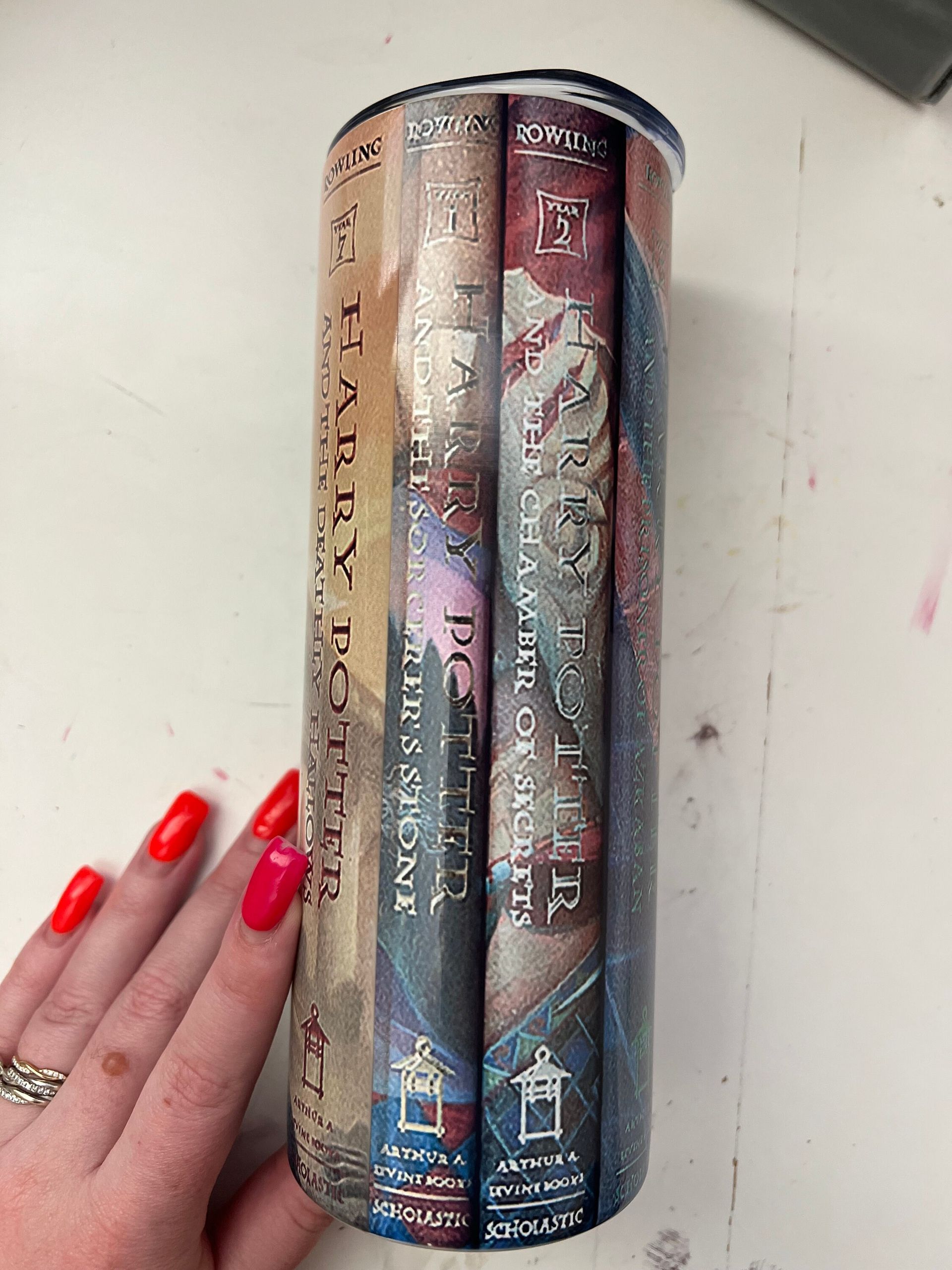 Harry Potter Book Spines Tumbler