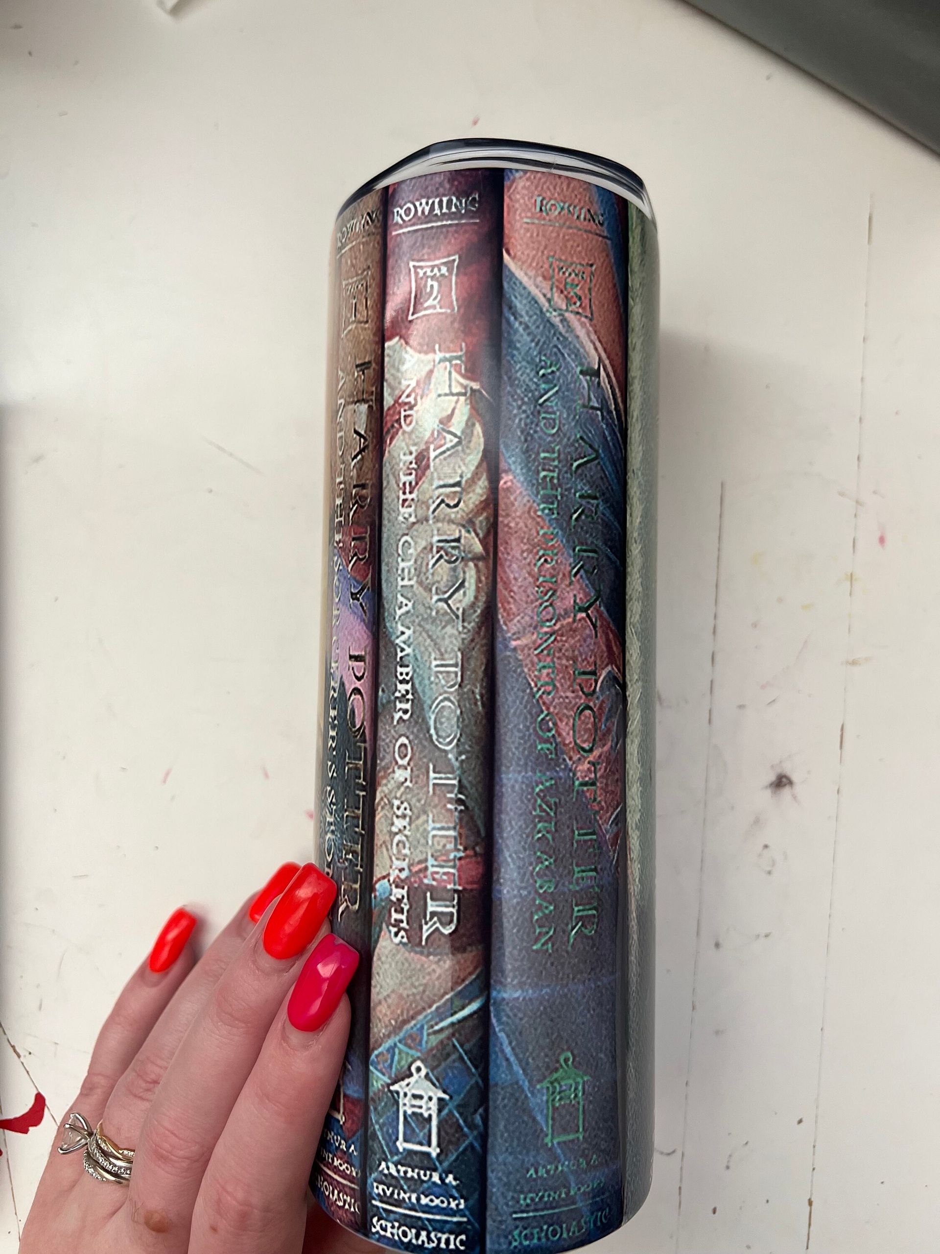 Harry Potter Book Spines Tumbler
