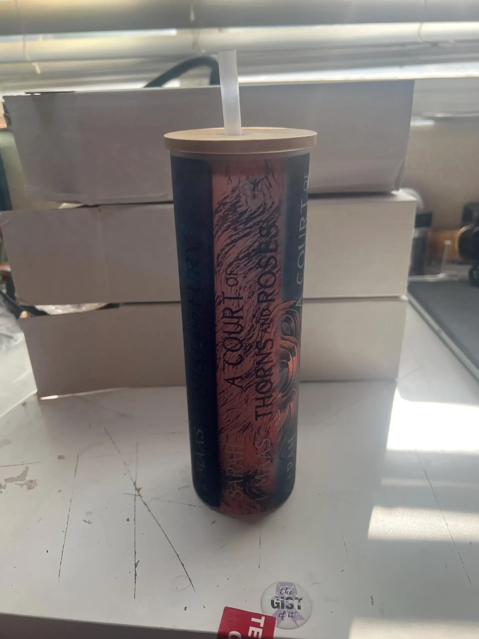 ACOTAR Book Spines Glass Tumbler