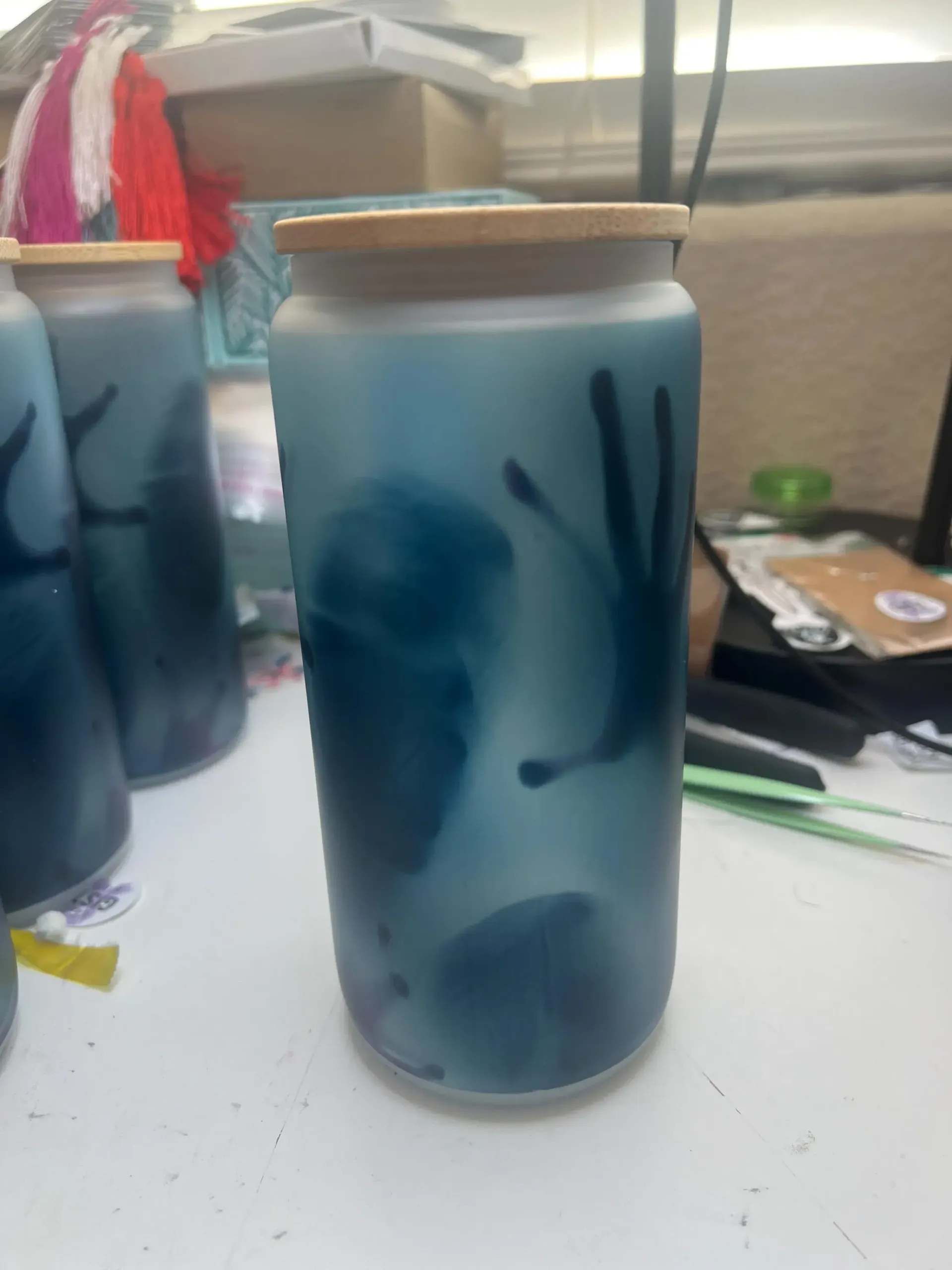 Spooky Ghosts Glass Can Cup