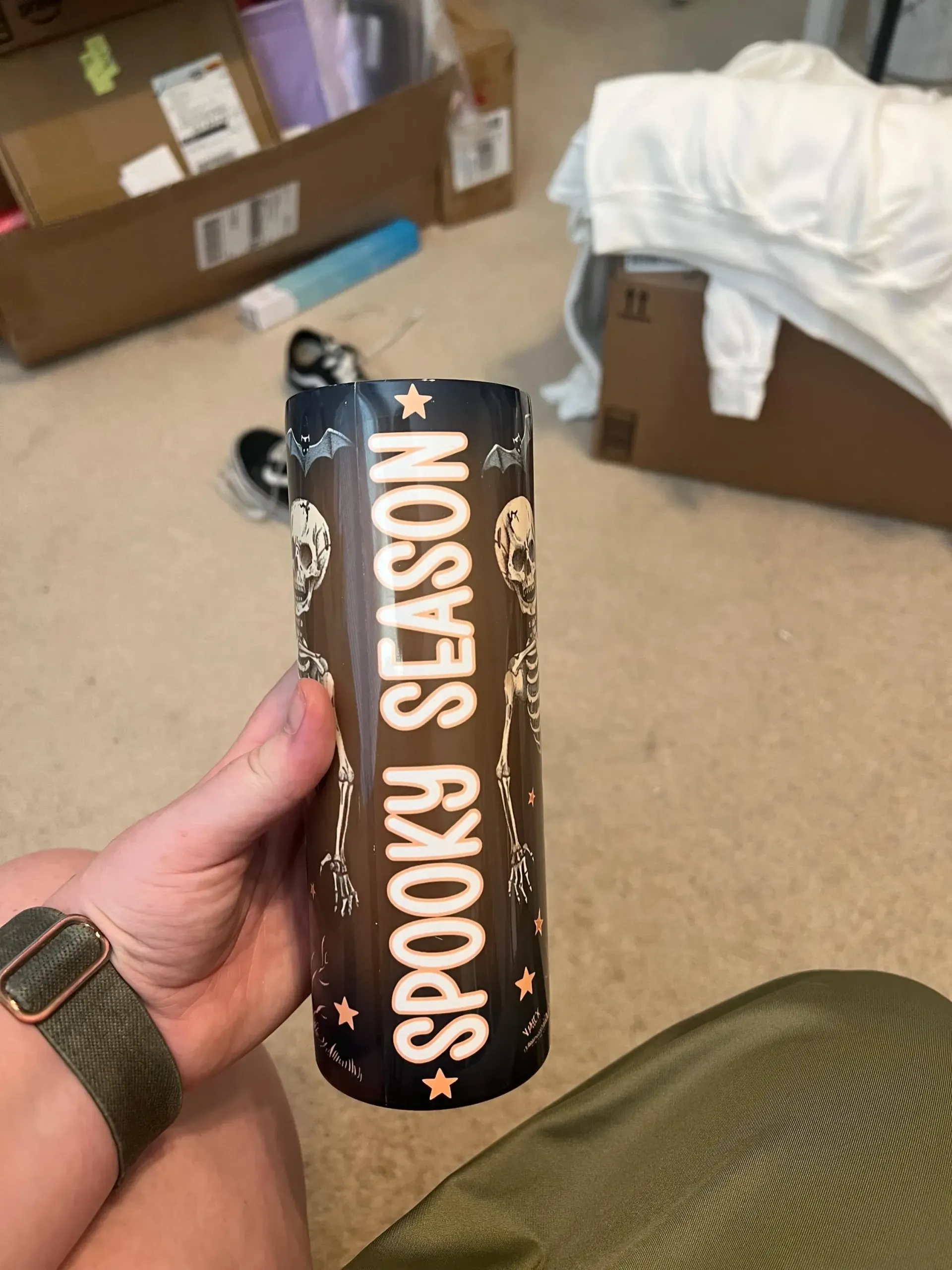 Spooky Season Skeleton Tumbler