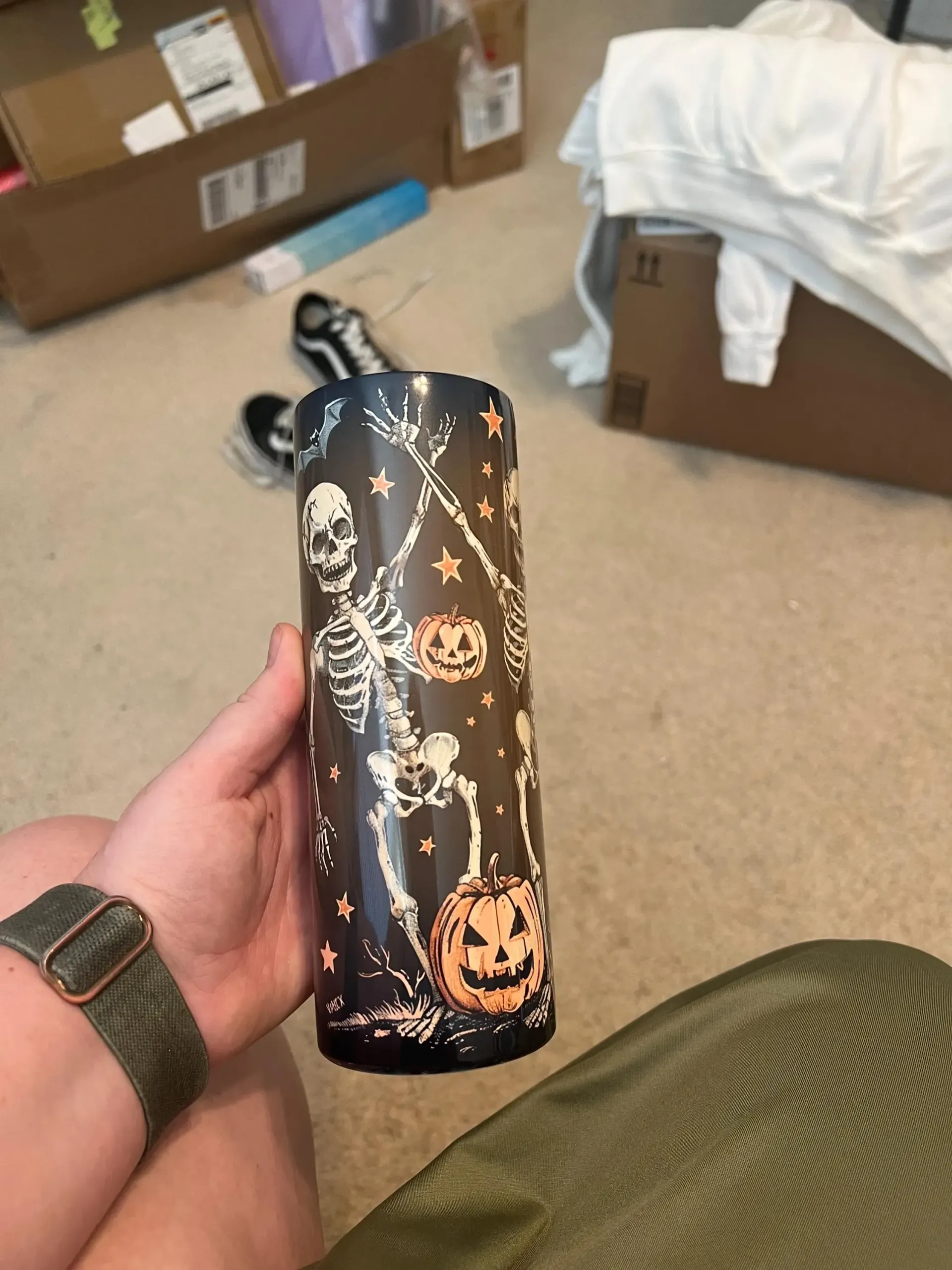 Spooky Season Skeleton Tumbler