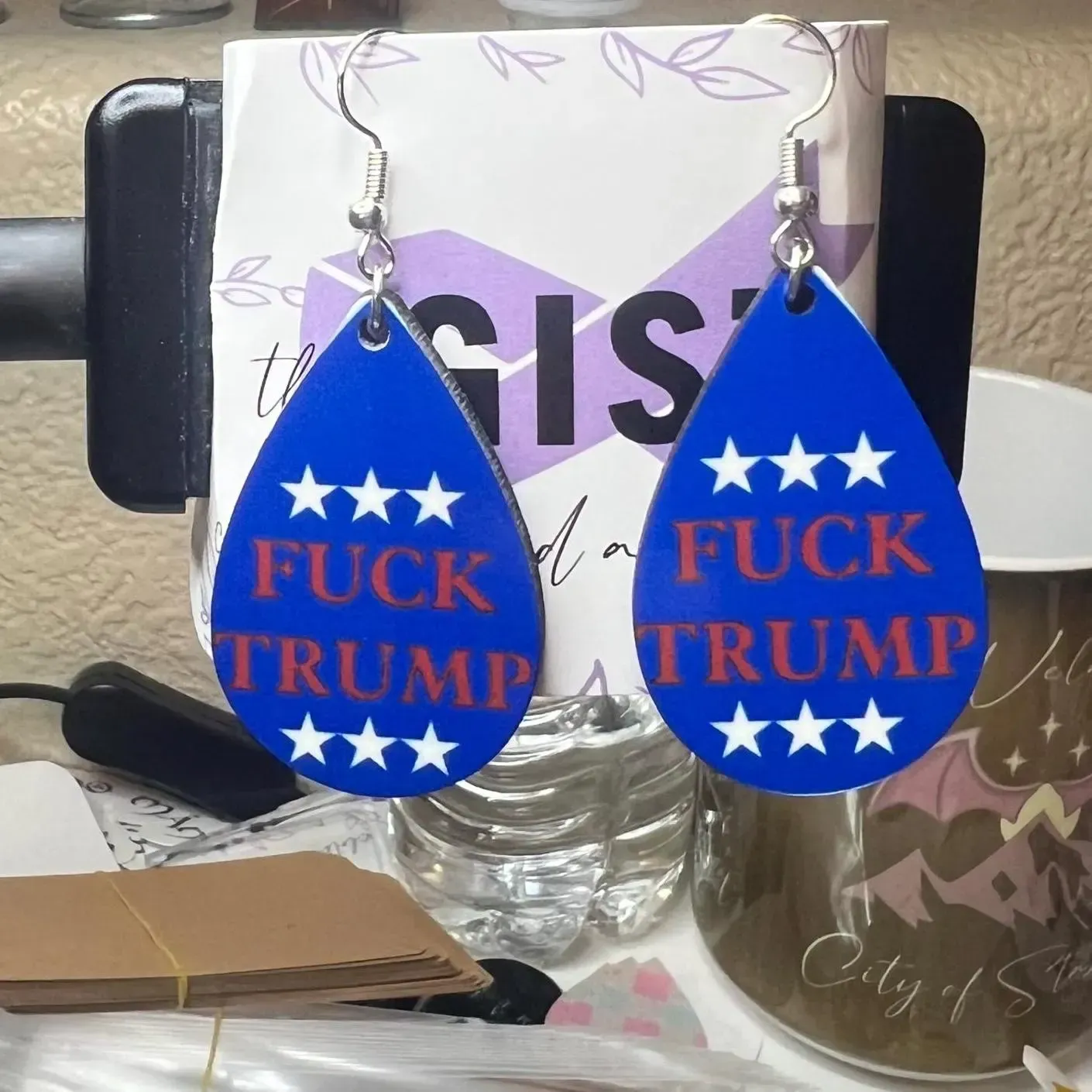 Fuck Trump Earrings