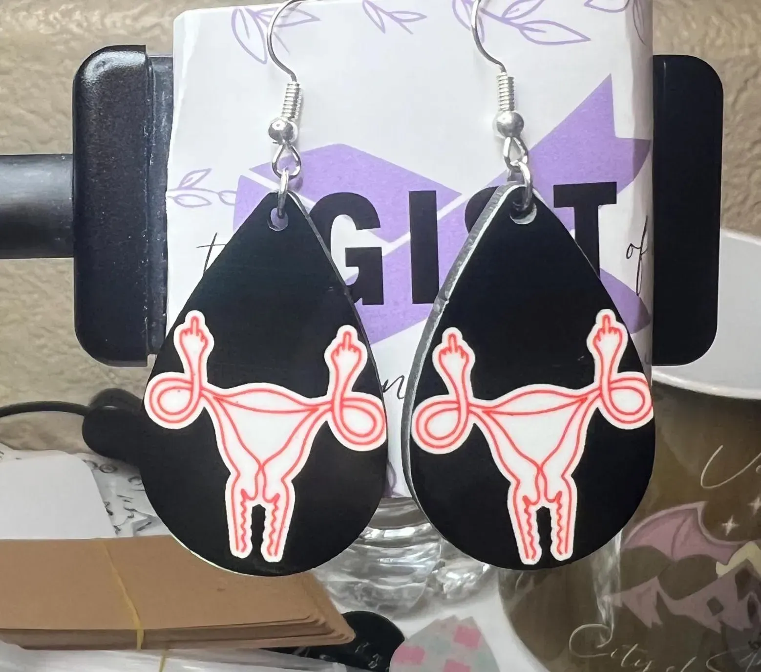 Angry Uterus Women’s Rights Earrings