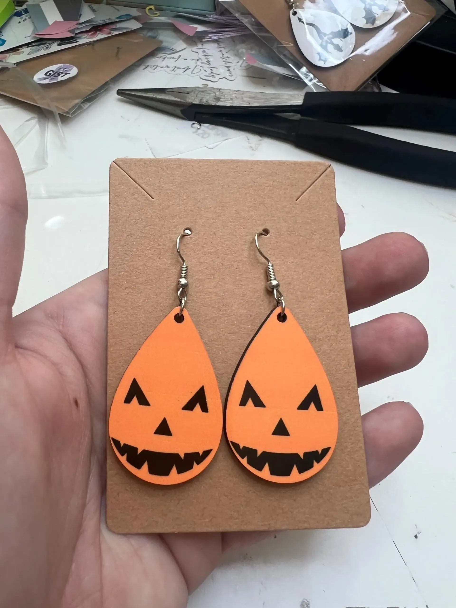Happy Jack-O-Lantern Earrings