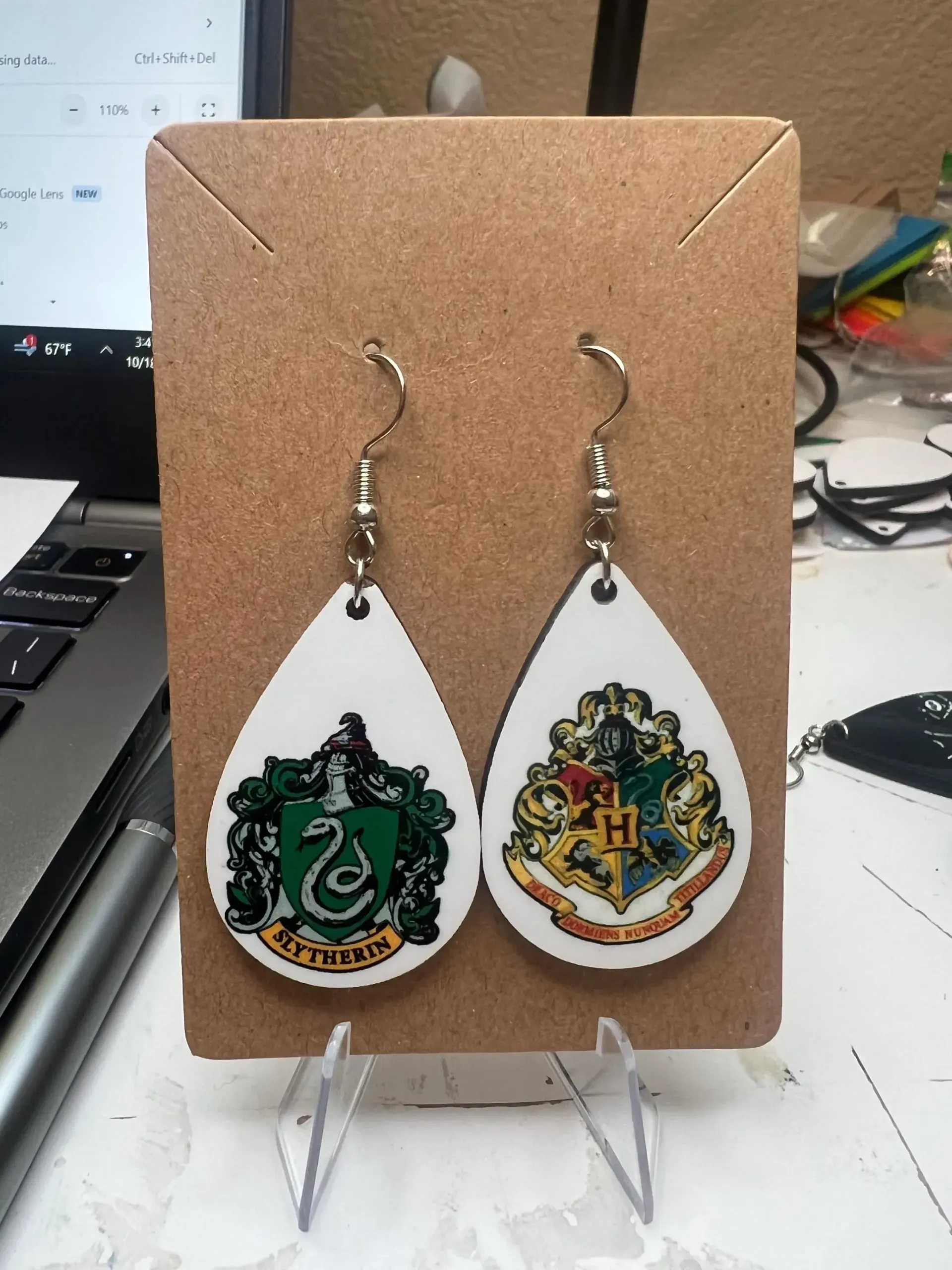 Slytherin Earrings